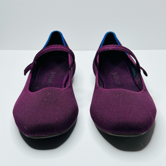 Rothy’s The Square Mary Jane Plum Purple Flats Shoes Size 9.5 - Picture 13 of 16